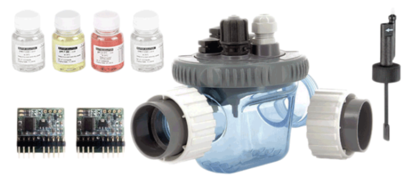 Aquascenic Hydrolyse & Kupfer Ionisation HD2 mit Installationsset Deluxe, pH- und Rx-Glassensoren und Dosierpumpen