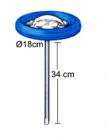 Schwimmendes Thermomemeter rund 18cm