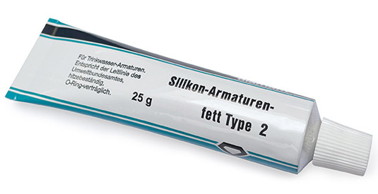 Silikonfett (fischverträglich) 25g zur Schmierung von O-Ringen und Dichtlippen
