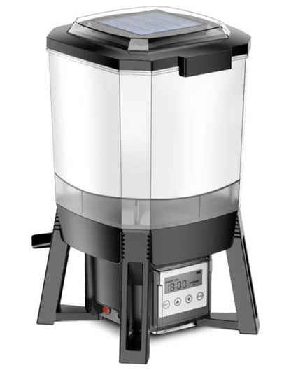 Kobre®Tec Solar Fish Feeder mit 6 Liter Futterbehälter