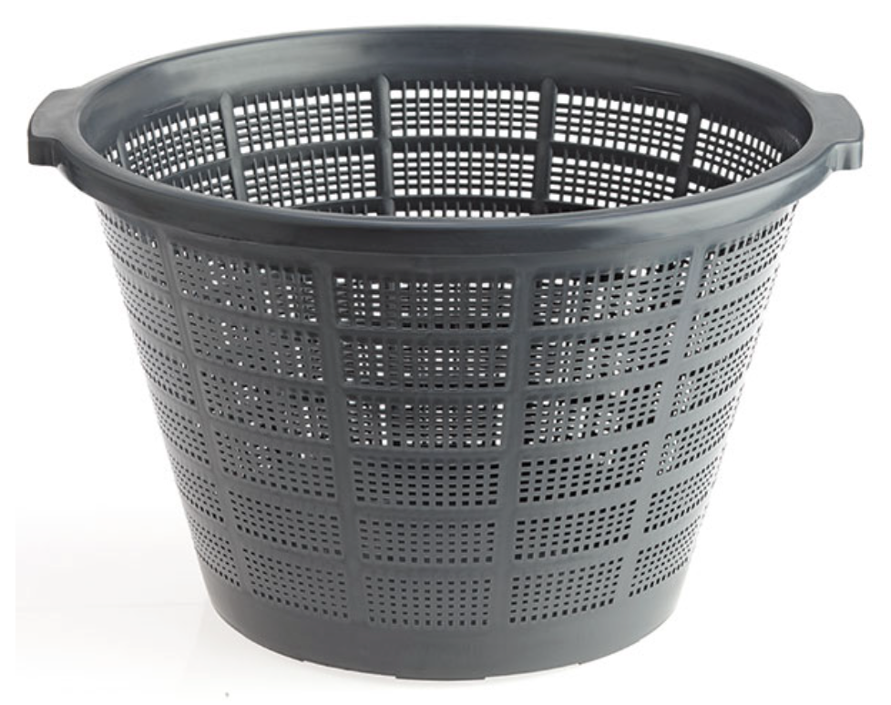 ZZ Pflanzenkorb rund, Durchm. 40 cm h 28 cm Seerosen