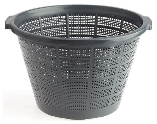 ZZ Pflanzenkorb rund, Durchm. 40 cm h 28 cm Seerosen