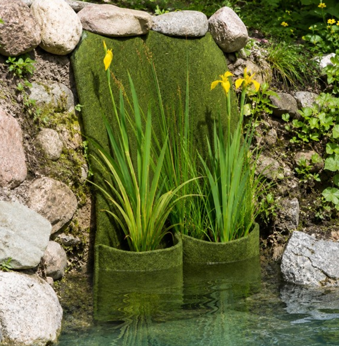 ZZ Kobre®Pond Böschungstasche 100 × 60 cm mit 2 Pflanztaschen