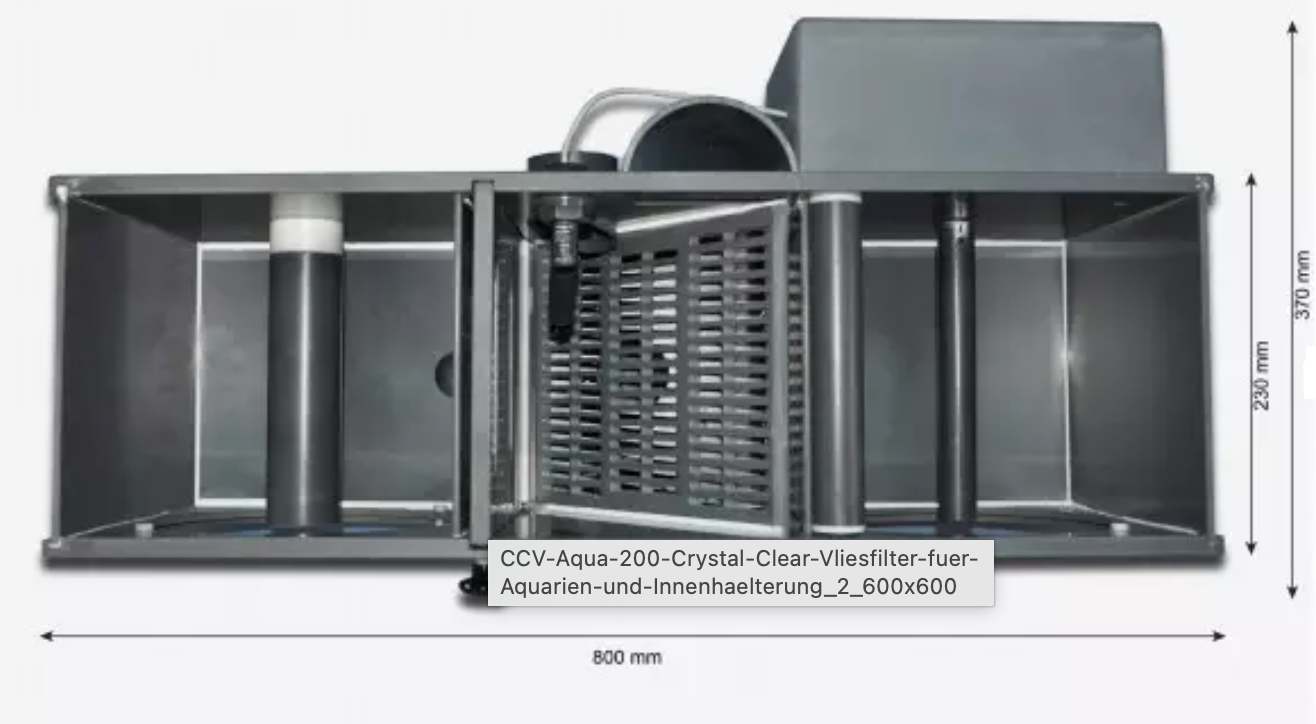 Aqua 200 Crystal Clear Vliesfilter für Aquarien und Innenhälterung