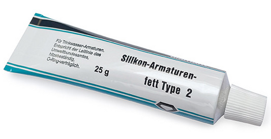 Silikonfett (fischverträglich) 25g zur Schmierung von O-Ringen und Dichtlippen