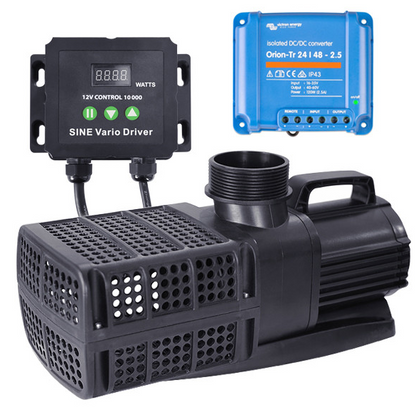 Kobre®Tec Solarpumpe 10000 Liter für Anschluss an handelsübliche Solarpanel