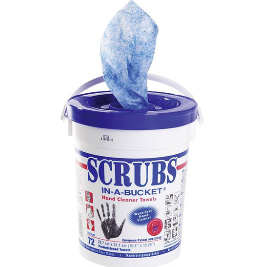 Scrubs Handreinigungstücher 72 Stk. entfernt schnell Primer, Fette ohne Wasser