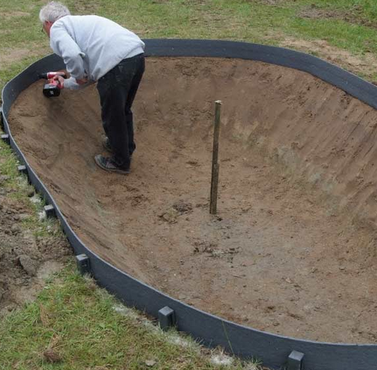Teich-Umrandungsband 14cm breit (Rolleneinheit 25 Meter)